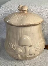 Vintage Ceramic Mushroom Canister Home Decor Arnel’s Hand Painted Made In USA picture
