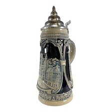 Munchen Munich Church Portraits Blue Relief LE German Beer Stein .5 L Germany picture