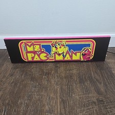 Arcade1Up Ms Pac-Man 40th Anniversary Stand UP Arcade Marquee & Speakers picture
