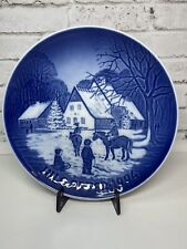 BING & GRONDAHL 7 1/4 inch Christmas Plate  1994: A Day at the Deer Park picture