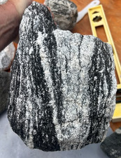 43lbs Museum Grade Mica Schist Boulder Quartz Feldspar Large Mineral Specime picture