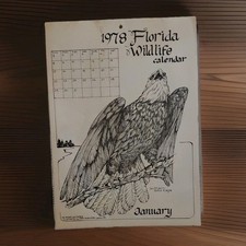 1978 Florida Wildlife Calendar Illustrated by Patti Middleton picture