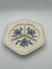 Vintage Divided Dish Rossetti Chicago IL Hand Painted Floral Plate Made in Japan picture