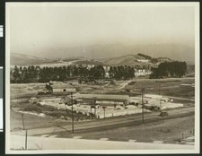 Panoramic exterior view of the Pacific Gypsum Tile Company May 192 - Old Photo picture