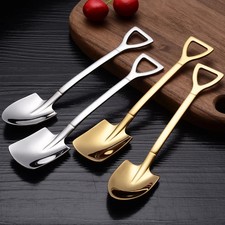 1PCS Stainless Steel Creative Coffee Shovel Ice Cream Dessert Retro Cute Square  picture