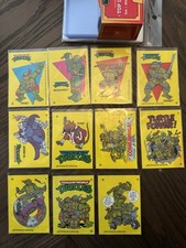 Topps 1989 Teenage Mutant Ninja Turtles Series 1 Sticker Complete Set (Gum Ink) picture