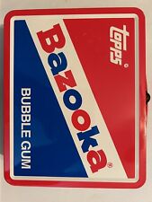 T•Vintage 1993 Topps Bazooka Joe Character Bubble Gum Tin Metal Lunch Box, Great picture
