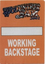 Charlie Daniels Band 2001 Volunteer Jam concert tour Backstage Pass picture