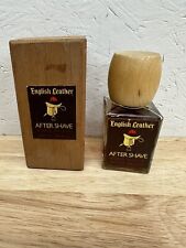 Vintage ENGLISH LEATHER After Shave 4 oz. in Box Old Stock wood box made USA picture