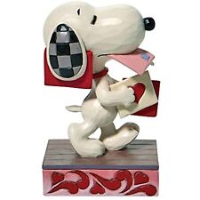 Jim Shore Peanuts Snoopy Holding Valentines Puppy Love Figurine 6008413 picture