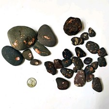 🌋Lake Superior Amygdaloidal Basalt Thomsnite Agate Eye Volcanic Rock Lot Rough picture