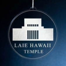 Laie Hawaii Temple Christmas Ornament picture