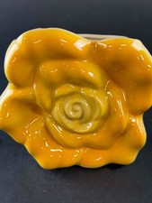 Vintage MCM Glazed Rose Bloom Wall Planter picture