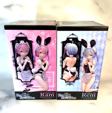 FREEing Re:ZERO Rem Ram Barefoot Bunny Ver. 1/4 Complete Figure Set of 2 picture