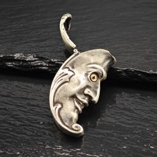 David Bowles Moon Face Match Case Sterling Silver MISC0401 picture