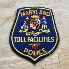MD Vintage Maryland Toll Facilities Police Patch picture