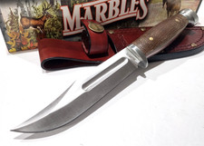 Marbles Canoe Brown Micarta Handle Clip Point Blade Hunting Hunter Knife MR737 picture