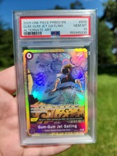 2025 ALTERNATE ART #072 GUM-GUM JET GATLING PSA 10 picture