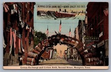 Cotton Exchange Cotton Arch Second Street Memphis TN Tennessee Postcard C3 picture