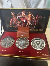 Marvel Studios The Infinity Saga Iron Man 3 Magnetic Light Up Emblems Set Box picture
