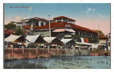 Shanghai China circa 1910s Riverside Market Pavilions Standard Postcard picture