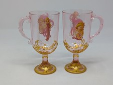Vintage 07' Disney Store Exclusive Giselle Enchanted Princess Pink Stemmed Cup picture