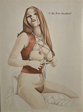 Easyriders Brian Shepard 1979 Print Art Illustration - Is This A '69 Shovelhead? picture