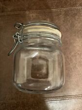 Vintage FIDENZA VITRARIA Per Alimenti Glass Canning Jar Made in Italy Moonshine picture