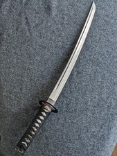 Japanese Imitation Sword Black Scabbard Samurai Katana Dragon Pattern Edo period picture