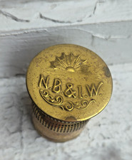 ANTIQUE~~BRASS OIL LAMP FLAME SPREADER~~~N.B.&I.W. picture