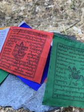 Tibetan Buddhist Prayer Flags Handmade in Nepal Mini Prayer Flags plus 1 FREE picture