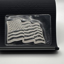Sunshine Minting .999 Fine Silver 1 Troy oz American Flag Bullion Bar picture