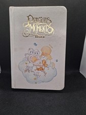 Vintage 1989 Precious Moments BABY EDITION Bible White Hardcover picture