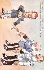 G71/ Kaiser Wilhelm Postcard Anti-Germany WWI c1918 Comic Hands 17 picture