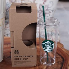 Starbucks Minimalist Style Series Transparent Plastic Straw Cups Large Capacity picture