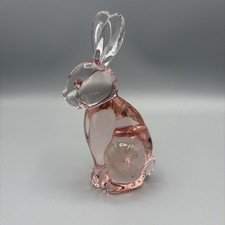 Vintage Art Glass Pink Rose 5.25