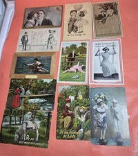 45 Vintage Love Couples Postcards  picture
