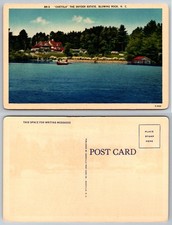 Blowing Rock North Carolina Chetola Snyder Estate Lake Canoe Postcard picture