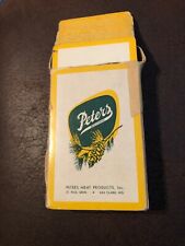 1960’s Peters Meats Deck Playing Cards-Minnesota Twins Sponsor - Nice picture