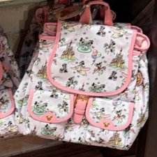 Disney Parks 2026 Stoney Clover Magic Kingdom Icons Backpack Bag Pink Tea Cups picture