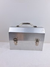 L May Mfg Sudbury Ontario Vintage Mid Century Aluminum Miners Lunchbox Pail Case picture