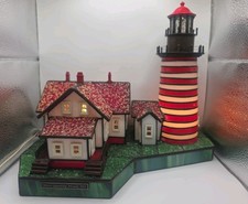 Forma Vitrum Stained Glass West Quoddy Head Bill Job Vitreville Lighthouse #722  picture