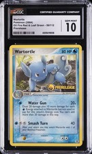 2004 FIRE RED & LEAF GREEN PRERELEASE #50 WARTORTLE CGC 10 picture