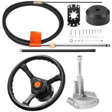 Bestauto 16ft Boat Steering Cable Outboard Steering Kit with 13