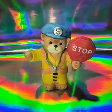Vintage 1989 Lucy & Me Enesco Crossing Guard Bear Figurine Lucy Rigg Taiwan picture
