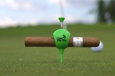 FATHERS DAY GIFT IDEA Cigar ParTee - Golf Ball Cigar Holder Stogie Clip picture