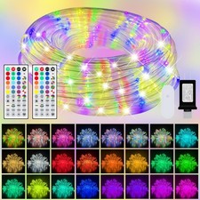 200ft Outdoor LED Rope Lights, IP68 Waterproof 25 Color Changing String Light... picture