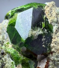 300 CT. Well Terminated Green Garnet Crystal on matrix from Pakistan picture