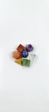 7 Chakra Platonic Solids Set Sacred Geometry Crystals Polished Reiki Kit picture