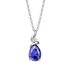 [Fancime] K14 Necklace For Women, Birthstone, Teardrop Motif, 14K Gold Pendant,_ picture